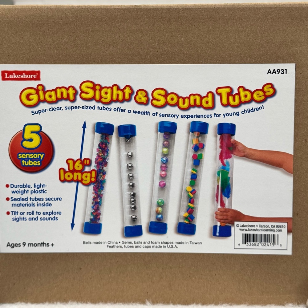 ✨NEW Lakeshore 5 Giant Sight & Sound Tubes
